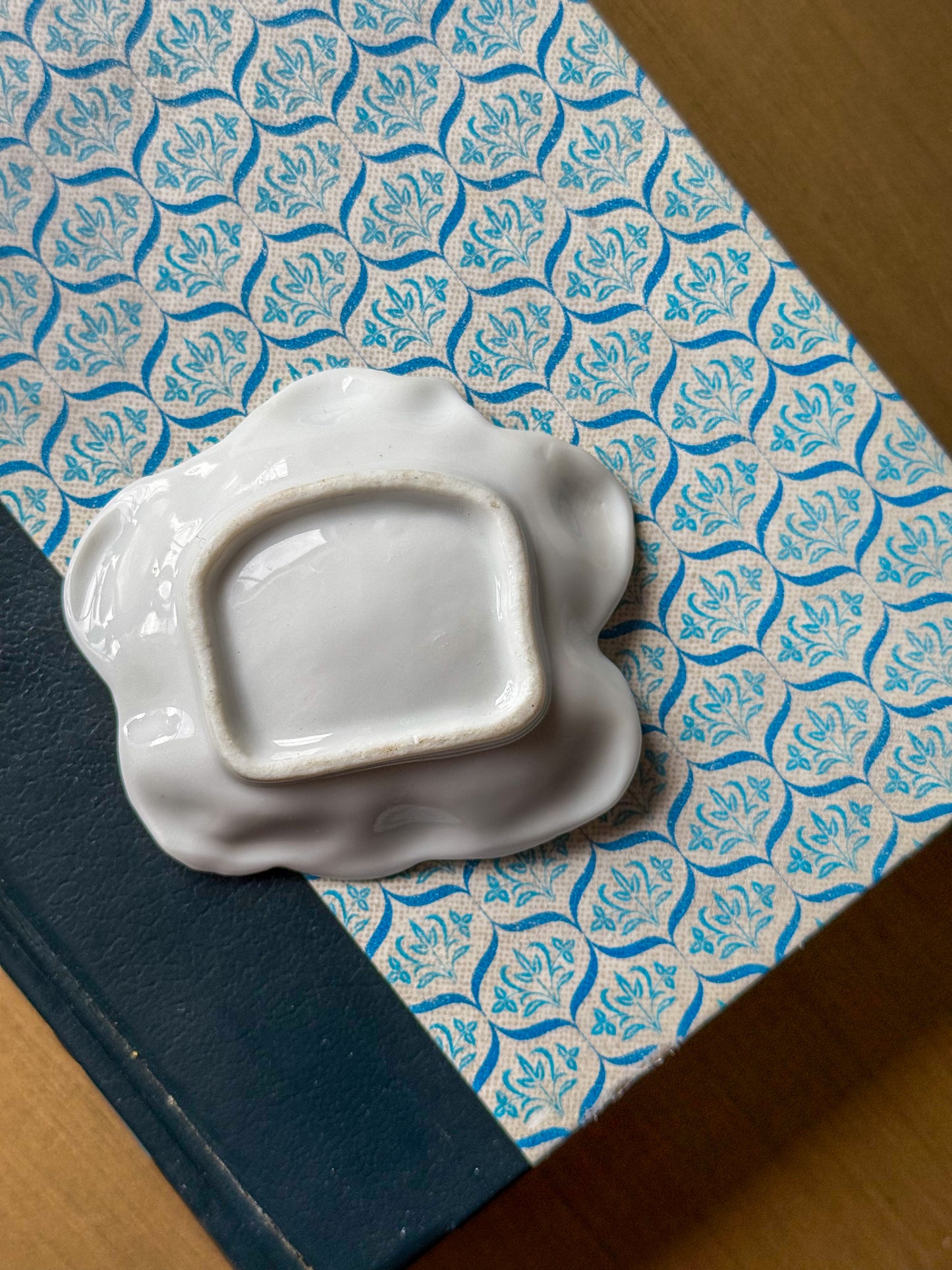 Ceramic Hand-Painted Teabag Holder