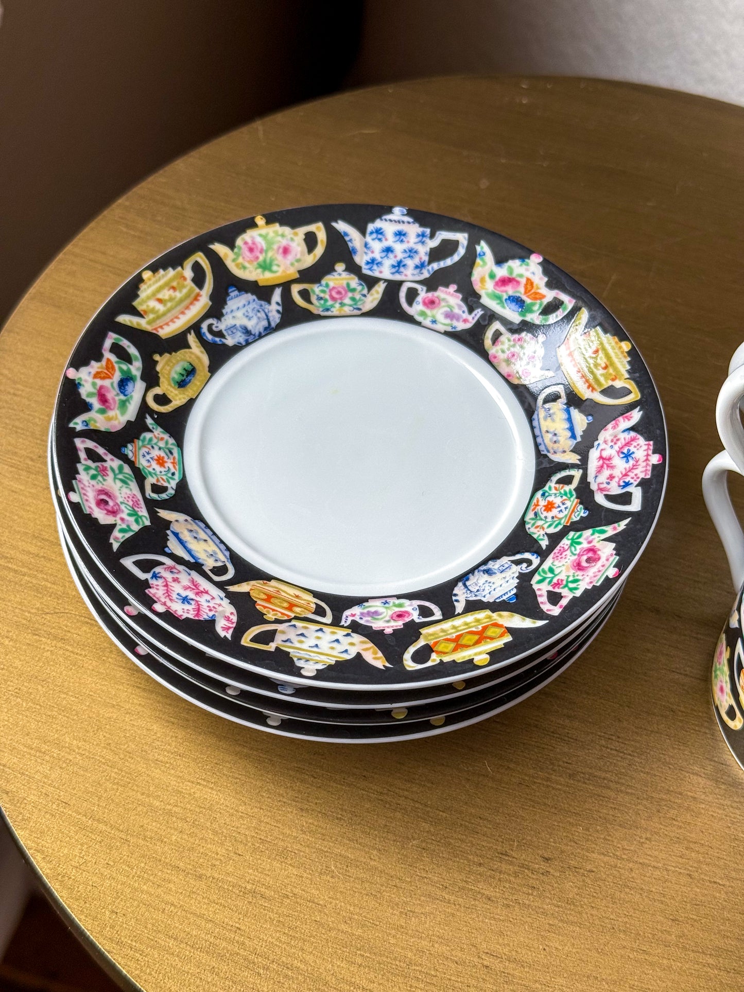 Dept 56 “Tea Leaves” Teacup + Saucer Set