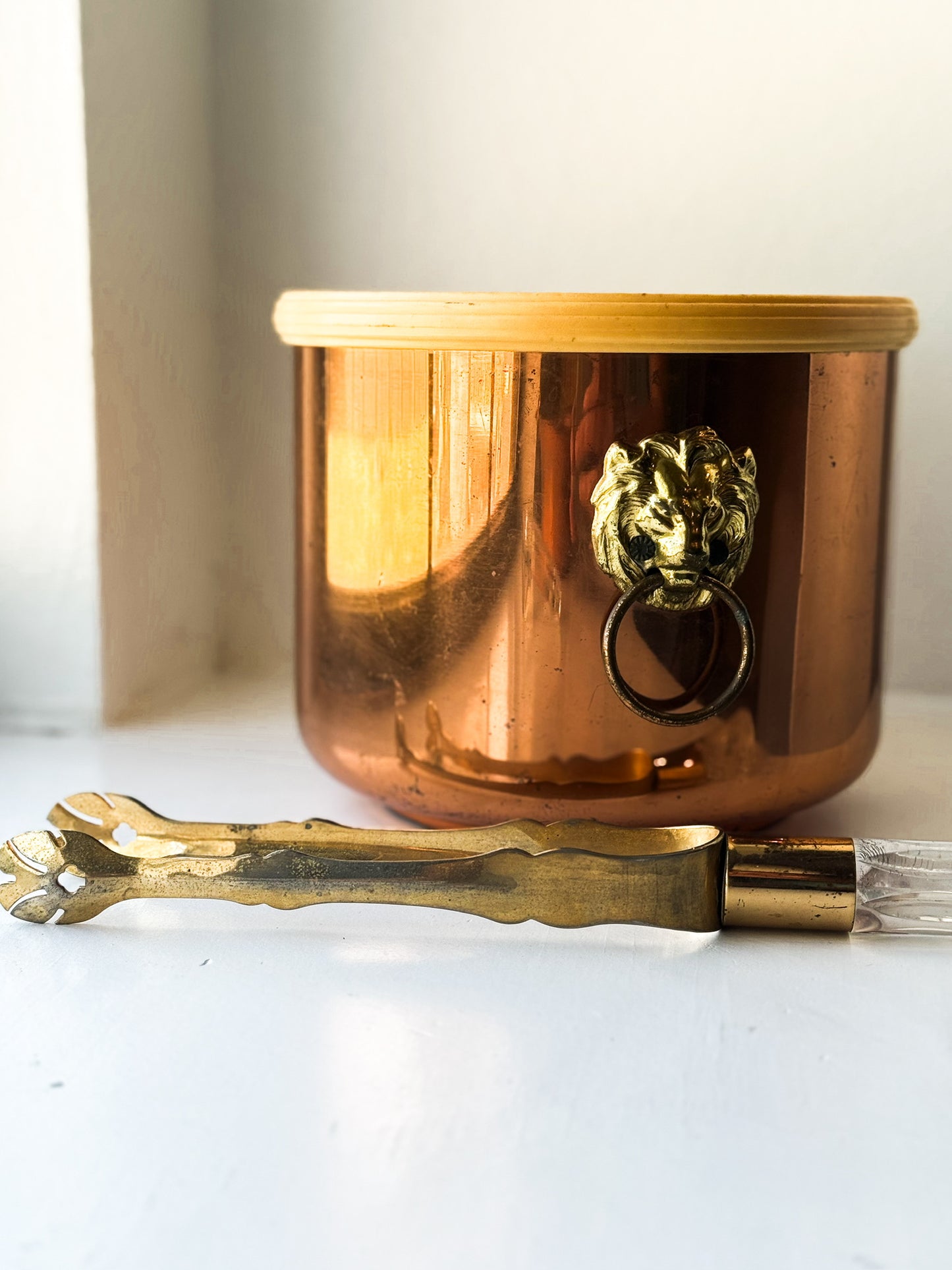 Vintage Polished Copper Ice Bucket